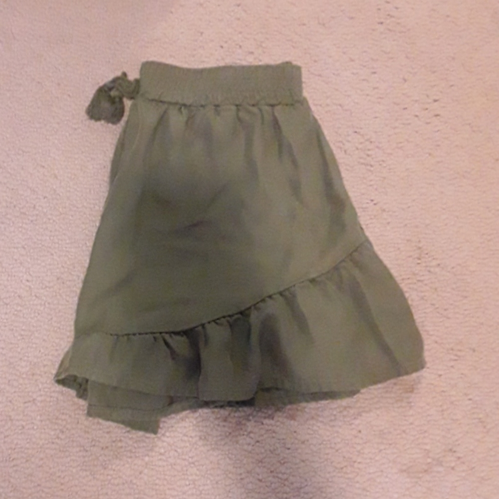 Military green shorts